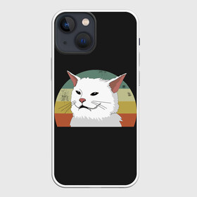 Чехол для iPhone 13 mini с принтом Woman Yelling at Cat в Петрозаводске,  |  | cat | cats | mem | meme | memes | женщина | кот | кричит | мем | мемы | на кота