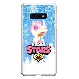 Чехол для Samsung S10E с принтом Brawl Stars Leon Unicorn в Петрозаводске, Силикон | Область печати: задняя сторона чехла, без боковых панелей | Тематика изображения на принте: 2020 | brawl | brawl stars | christmas | leon | new year | stars | бравл старс | брол старс | единорог | зима | игра | леон | новогодний | новый год | рождество | снег | снежинки