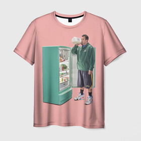 Мужская футболка 3D с принтом Адам Сэндлер в Петрозаводске, 100% полиэфир | прямой крой, круглый вырез горловины, длина до линии бедер | actor | adam sandler | comedian | адам сэндлер | актер | комедиант