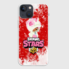 Чехол для iPhone 13 mini с принтом Brawl Stars Leon Unicorn в Петрозаводске,  |  | 2020 | brawl | brawl stars | christmas | leon | new year | stars | бравл старс | брол старс | единорог | зима | игра | леон | новогодний | новый год | рождество | снег | снежинки