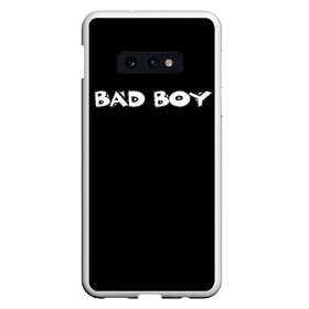 Чехол для Samsung S10E с принтом BAD BOY в Петрозаводске, Силикон | Область печати: задняя сторона чехла, без боковых панелей | грустная девушка | грустная леди | девушкам | компроматы нч | логотип | набережные челны | свой логотип группы