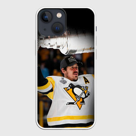 Чехол для iPhone 13 mini с принтом Евгений Малкин в Петрозаводске,  |  | hockey | malkin | nhl | penguins | pittsburgh | pittsburgh penguins | евгений малкин | малкин | нхл | пингвинз | питтсбург | питтсбург пингвинз | россия | сборная россии | спорт | хоккей | шайба