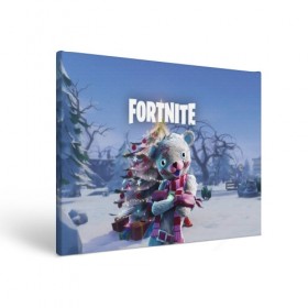 Холст прямоугольный с принтом Fortnite Новогодний в Петрозаводске, 100% ПВХ |  | christmas | epic games | fortnite | игры | новый год | рождество | фортнайт