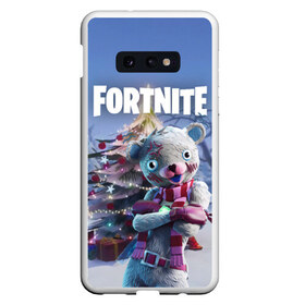 Чехол для Samsung S10E с принтом Fortnite Новогодний в Петрозаводске, Силикон | Область печати: задняя сторона чехла, без боковых панелей | christmas | epic games | fortnite | игры | новый год | рождество | фортнайт