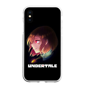 Чехол для iPhone XS Max матовый с принтом UNDERTALE в Петрозаводске, Силикон | Область печати: задняя сторона чехла, без боковых панелей | chara | frisk | sans | undertale | андертале | андертейл | игра | подземная сказка | санс | ундертале | фриск | чара