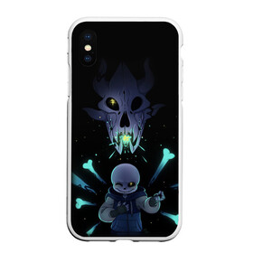 Чехол для iPhone XS Max матовый с принтом UNDERTALE в Петрозаводске, Силикон | Область печати: задняя сторона чехла, без боковых панелей | chara | frisk | sans | undertale | андертале | андертейл | игра | подземная сказка | санс | ундертале | фриск | чара