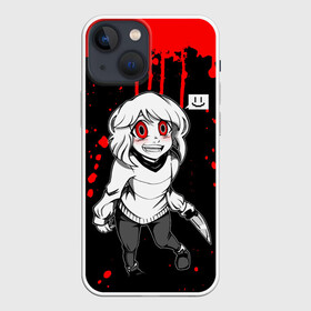 Чехол для iPhone 13 mini с принтом UNDERTALE в Петрозаводске,  |  | chara | frisk | sans | undertale | андертале | андертейл | игра | подземная история | подземная сказка | санс | ундертале | фриск | чара