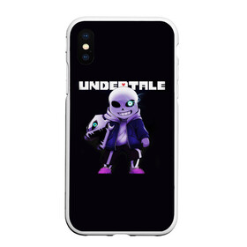 Чехол для iPhone XS Max матовый с принтом UNDERTALE в Петрозаводске, Силикон | Область печати: задняя сторона чехла, без боковых панелей | chara | frisk | sans | undertale | андертале | андертейл | игра | подземная история | подземная сказка | санс | ундертале | фриск | чара