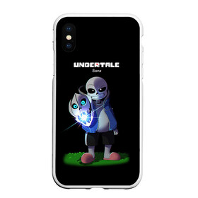 Чехол для iPhone XS Max матовый с принтом UNDERTALE в Петрозаводске, Силикон | Область печати: задняя сторона чехла, без боковых панелей | chara | frisk | sans | undertale | андертале | андертейл | игра | подземная история | подземная сказка | санс | ундертале | фриск | чара