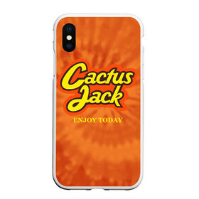 Чехол для iPhone XS Max матовый с принтом Cactus Jack в Петрозаводске, Силикон | Область печати: задняя сторона чехла, без боковых панелей | reeses puffs | travis scott | джэк | кактус | трэвис скотт