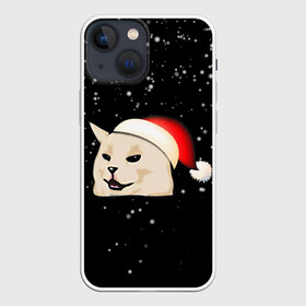 Чехол для iPhone 13 mini с принтом woman yelling at cat в Петрозаводске,  |  | happy new year | mem | woman yelling at cat | женщина кричит на кота | мем | новый год