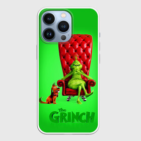 Чехол для iPhone 13 Pro с принтом The Grinch в Петрозаводске,  |  | christmas | claus | grinch stole | how the | jingle | merry | santa | гринч | гуманоид | диккенс | ктоград | олени | рождество | снежинки | чарльз