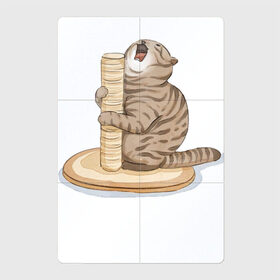 Магнитный плакат 2Х3 с принтом Орущий Кот в Петрозаводске, Полимерный материал с магнитным слоем | 6 деталей размером 9*9 см | cat | cat meme | интернет | кот | кот кусь | кот мем | котейка | котенок | кошак | мем | мем с котом | мемы с котиками | приколы | удивленный кот мем