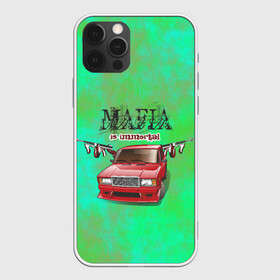 Чехол для iPhone 12 Pro с принтом Mafia в Петрозаводске, силикон | область печати: задняя сторона чехла, без боковых панелей | 2107 | mafia | бандиты | ваз | мафия | машины | семерка | таз | тазы