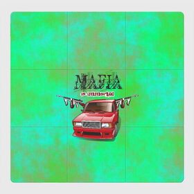 Магнитный плакат 3Х3 с принтом Mafia в Петрозаводске, Полимерный материал с магнитным слоем | 9 деталей размером 9*9 см | 2107 | mafia | бандиты | ваз | мафия | машины | семерка | таз | тазы