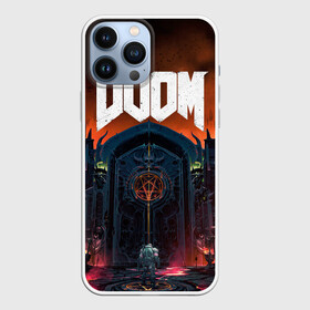 Чехол для iPhone 13 Pro Max с принтом DOOM   Hellgate в Петрозаводске,  |  | Тематика изображения на принте: doom | eternal | game | gate | hell | horror | ад | врата | дум | игра | персонаж | хоррор | шутер