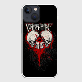 Чехол для iPhone 13 mini с принтом Пуля возлюбленной в Петрозаводске,  |  | bloody | bullet for my valentine | dark | jeff killed john | rock | skelet | альтернативный метал | в | к | костяной | кровь | лицо | лобешник | музыка | музыкальная | на | на английском | надпись | пуля для моей возлюбленной 