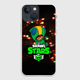 Чехол для iPhone 13 mini с принтом BRAWL STARS НОВОГОДНИЙ в Петрозаводске,  |  | 2020 | android | brawl stars | crow | games | leon | mobile game | stars | бравл старс | ворон | игры | леон | мобильные игры