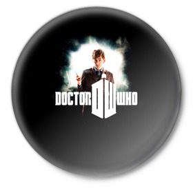 Значок с принтом Doctor Who в Петрозаводске,  металл | круглая форма, металлическая застежка в виде булавки | doctor | who | доктор | доктор кто | кто