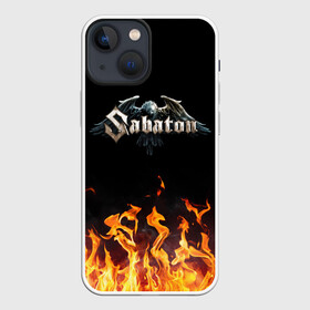 Чехол для iPhone 13 mini с принтом Sabaton в Петрозаводске,  |  | music | rock | sabaton | музыка | рок | сабатон