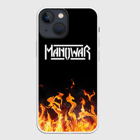 Чехол для iPhone 13 mini с принтом Manowar в Петрозаводске,  |  | man of war | manowar | music | rock | мановар | музыка | рок