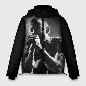 Мужская зимняя куртка 3D с принтом Chester Bennington Linkin Park в Петрозаводске, верх — 100% полиэстер; подкладка — 100% полиэстер; утеплитель — 100% полиэстер | длина ниже бедра, свободный силуэт Оверсайз. Есть воротник-стойка, отстегивающийся капюшон и ветрозащитная планка. 

Боковые карманы с листочкой на кнопках и внутренний карман на молнии. | bennington | chester | chester bennington | linkin | linkin park | music | park | rock | бенингтон | линкин | линкин парк | музыка | парк | рок | честер | честер беннингтон