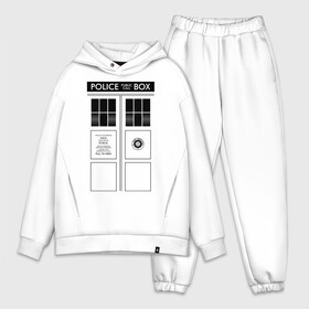 Мужской костюм хлопок OVERSIZE с принтом Доктор Кто, ТАРДИС в Петрозаводске,  |  | doctor who | tardis | time lord | доктор | доктор кто | повелитель времени | тардис