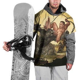 Накидка на куртку 3D с принтом Aniki Fight Art в Петрозаводске, 100% полиэстер |  | aniki | aquarell | art | billy | billy herrington | gachi | gachimuchi | van | акварель | аники | арт | вэн | гачи | гачибасс | гачимучи