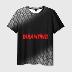 Мужская футболка 3D с принтом КВЕНТИН ТАРАНТИНО. в Петрозаводске, 100% полиэфир | прямой крой, круглый вырез горловины, длина до линии бедер | tarantino | квентин тарантино | однажды в голливуде | тарантино