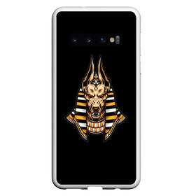 Чехол для Samsung Galaxy S10 с принтом Anubis в Петрозаводске, Силикон | Область печати: задняя сторона чехла, без боковых панелей | dog | анубис | бог | египет | миф | мумия | пирамида | собака | статуя
