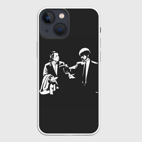 Чехол для iPhone 13 mini с принтом Криминальное Чтиво в Петрозаводске,  |  | meme | memes | pulp fiction | quentin | reservoir dogs | tarantino | бешеные псы | квентин | криминальное чтиво | мем | мемы | тарантино