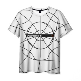 Мужская футболка 3D с принтом Darknet в Петрозаводске, 100% полиэфир | прямой крой, круглый вырез горловины, длина до линии бедер | Тематика изображения на принте: 