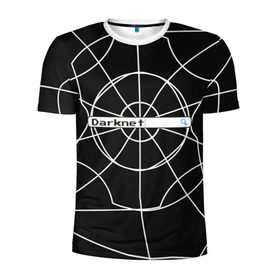 Мужская футболка 3D спортивная с принтом Darknet в Петрозаводске, 100% полиэстер с улучшенными характеристиками | приталенный силуэт, круглая горловина, широкие плечи, сужается к линии бедра | Тематика изображения на принте: darknet | internet | memes | даркнет | интернет | мемы