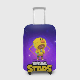 Чехол для чемодана 3D с принтом Brawl Stars. Leon в Петрозаводске, 86% полиэфир, 14% спандекс | двустороннее нанесение принта, прорези для ручек и колес | bo | brawl | brock | bull | colt | dynamike | elprimo | jessie | leon | moba | nita | shelly | stars | бо | брок | булл | джесси | динамайк | кольт | леон | нита | шелли | эльпримо