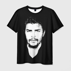 Мужская футболка 3D с принтом Че Гевара в Петрозаводске, 100% полиэфир | прямой крой, круглый вырез горловины, длина до линии бедер | che | cuba | guevara | revolution | бунтарь | коммунизм | куба | революция | свобода | советский | союз | ссср | че гевара