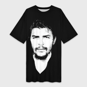 Платье-футболка 3D с принтом Че Гевара в Петрозаводске,  |  | Тематика изображения на принте: che | cuba | guevara | revolution | бунтарь | коммунизм | куба | революция | свобода | советский | союз | ссср | че гевара