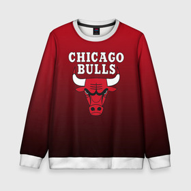 Детский свитшот 3D с принтом CHICAGO BULLS в Петрозаводске, 100% полиэстер | свободная посадка, прямой крой, мягкая тканевая резинка на рукавах и понизу свитшота | Тематика изображения на принте: bulls | chicago | chicago bulls | nba | red bulls | usa | америка | быки | нба | сша | чикаго буллс