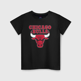 Детская футболка хлопок с принтом CHICAGO BULLS | ЧИКАГО БУЛЛС в Петрозаводске, 100% хлопок | круглый вырез горловины, полуприлегающий силуэт, длина до линии бедер | Тематика изображения на принте: bulls | chicago | chicago bulls | nba | red bulls | usa | америка | быки | нба | сша | чикаго буллс