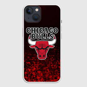 Чехол для iPhone 13 с принтом CHICAGO BULLS | ЧИКАГО БУЛЛС в Петрозаводске,  |  | Тематика изображения на принте: bulls | chicago | chicago bulls | nba | red bulls | usa | америка | быки | нба | сша | чикаго буллс