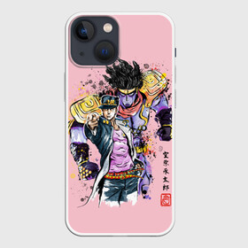 Чехол для iPhone 13 mini с принтом Jotaro  Star Platinum в Петрозаводске,  |  | aureo | battle tendency | blood | crusaders | dio | giorno | giovanna | golden | jjba | jojo memes | jojos | jotaro | manga | phantom | stardust | vento aureo | wind | джо джо | манга