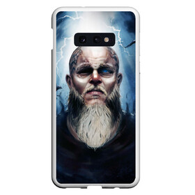 Чехол для Samsung S10E с принтом ragnar в Петрозаводске, Силикон | Область печати: задняя сторона чехла, без боковых панелей | Тематика изображения на принте: ragnar | raven | travis fimmel | vikings | викинги | вороны | норвегия | рагнар лодброк | скандинавия | трэвис фиммел