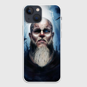 Чехол для iPhone 13 mini с принтом ragnar в Петрозаводске,  |  | Тематика изображения на принте: ragnar | raven | travis fimmel | vikings | викинги | вороны | норвегия | рагнар лодброк | скандинавия | трэвис фиммел