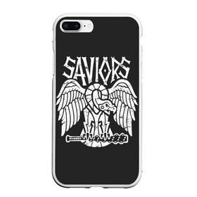 Чехол для iPhone 7Plus/8 Plus матовый с принтом Ходячие мертвецы Saviors в Петрозаводске, Силикон | Область печати: задняя сторона чехла, без боковых панелей | amc | carol | daryl | dixon | michonne | negan | reaction | rick | season 10 | twd | zombies | диксон | дэрил | зомби | мертвецы | мишонн | неган | реакция | рик | ходячие