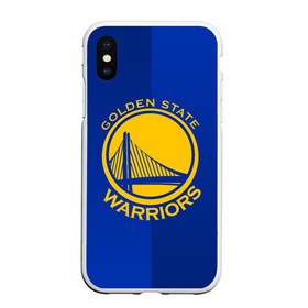 Чехол для iPhone XS Max матовый с принтом GOLDEN STATE WARRIORS в Петрозаводске, Силикон | Область печати: задняя сторона чехла, без боковых панелей | golden state | golden state warriors | gsw | nba | usa | америка | голден стэйт уорриорз | гсв | нба | сша