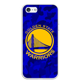 Чехол для iPhone 5/5S матовый с принтом GOLDEN STATE WARRIORS в Петрозаводске, Силикон | Область печати: задняя сторона чехла, без боковых панелей | Тематика изображения на принте: golden state | golden state warriors | gsw | nba | usa | америка | голден стэйт уорриорз | гсв | нба | сша