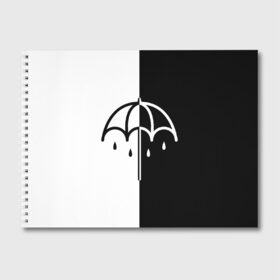 Альбом для рисования с принтом BRING ME THE HORIZON в Петрозаводске, 100% бумага
 | матовая бумага, плотность 200 мг. | Тематика изображения на принте: bmth | bring me the horizon