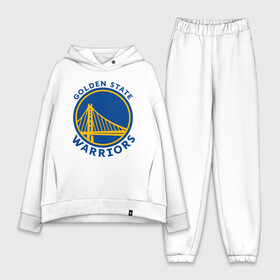 Женский костюм хлопок Oversize с принтом GOLDEN STATE WARRIORS (2020) в Петрозаводске,  |  | Тематика изображения на принте: golden state | golden state warriors | gsw | nba | usa | америка | голден стэйт уорриорз | гсв | нба | сша