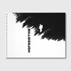 Альбом для рисования с принтом BILLIE EILISH в Петрозаводске, 100% бумага
 | матовая бумага, плотность 200 мг. | Тематика изображения на принте: be | billie | billie eilish | blohsh | ghoul | билли | билли айлиш
