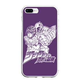 Чехол для iPhone 7Plus/8 Plus матовый с принтом JoJo Bizarre Adventure в Петрозаводске, Силикон | Область печати: задняя сторона чехла, без боковых панелей | aureo | battle tendency | blood | crusaders | dio | giorno | giovanna | golden | jjba | jojo memes | jojos | jotaro | manga | phantom | stardust | vento aureo | wind | джо джо | манга