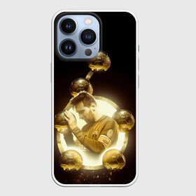 Чехол для iPhone 13 Pro с принтом Месси шестикратный в Петрозаводске,  |  | argentina | barcelona | football | golden ball | leo | lionel messi | аргентина | барселона | золотой мяч | лео | лионель месси | футбол